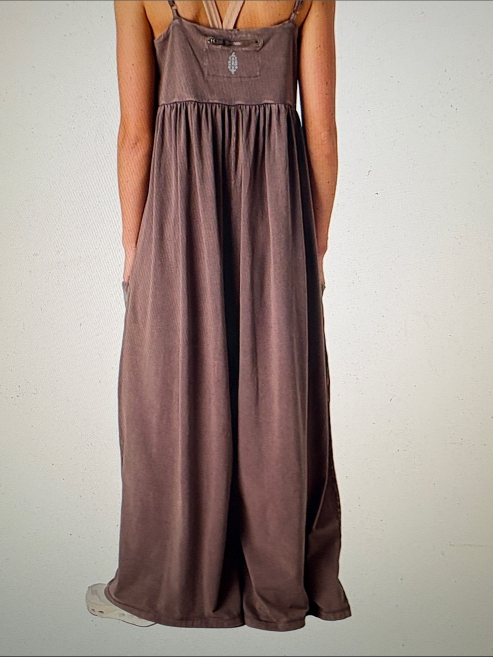 FP Movement Hot Shot Strappy Onesie Jumpsuit Chocolate Jumper SMALL - Picture 2 of 6